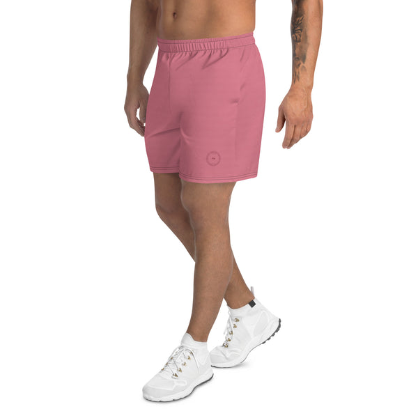 Micro Cube Athletic Shorts: Faded Red