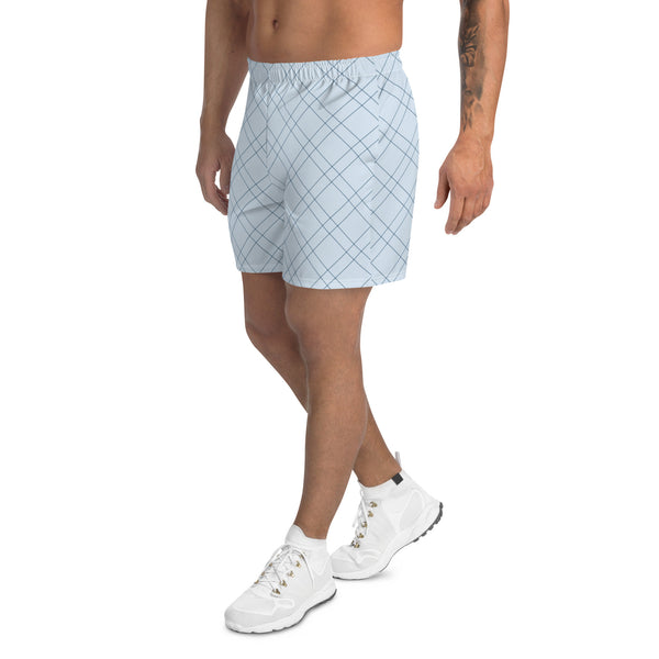 Pantalones cortos deportivos a cuadros X-Ray: azul claro
