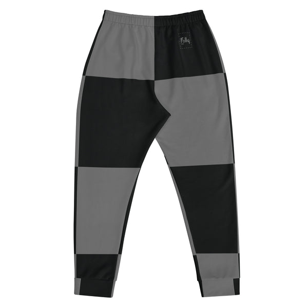 Big Check Jogger: Black & White