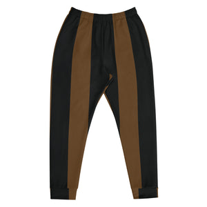 Choco Big Stripe Joggers: Brown/Black