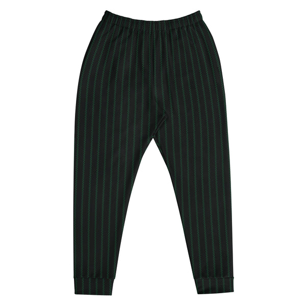 Check Piped Jogger: Black / Green