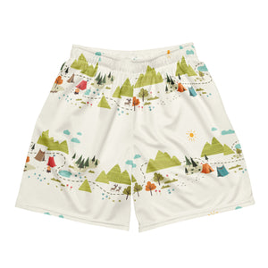 Map to Camp Mesh Shorts: Cream