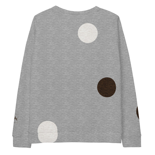 Sweat-shirt à pois : Gris numérique