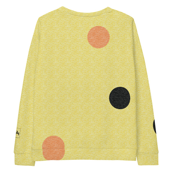 Sweat-shirt à pois : jaune numérique