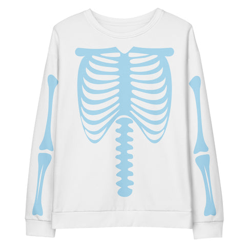 Ghost Bones Sweatshirt: White