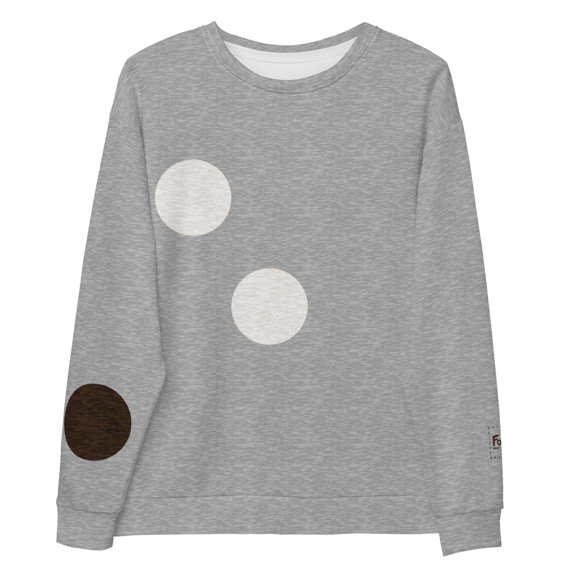 Sweat-shirt à pois : Gris numérique