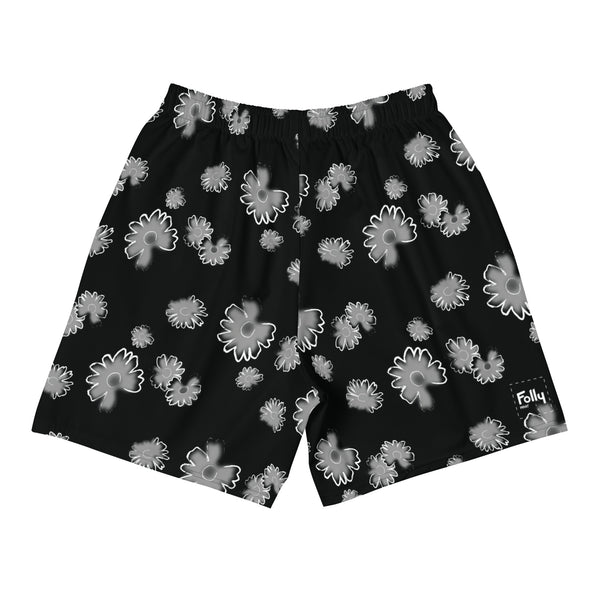 Flower Shorts: Black