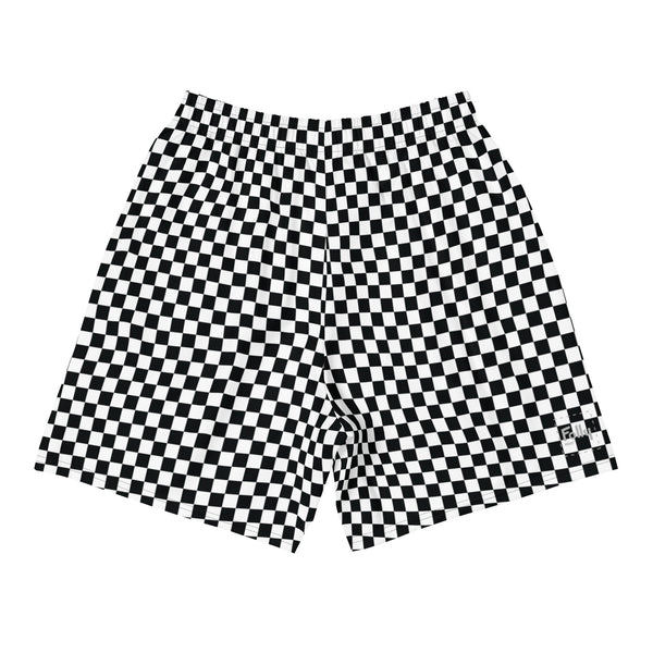 Checker Glitch Shorts: Black