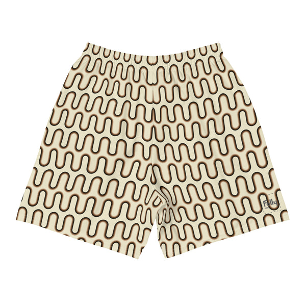 Choco Love Athletic Shorts: Cream