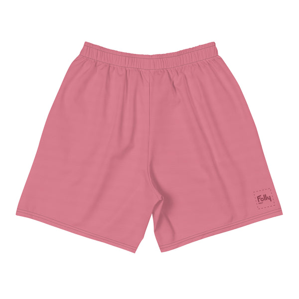 Micro Cube Athletic Shorts: Faded Red