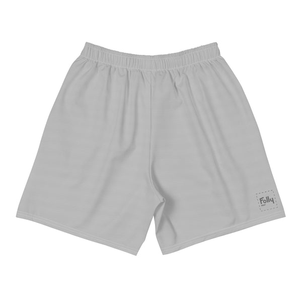 Micro Cube Athletic Shorts: Grey