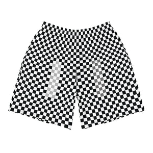 Checker Glitch Shorts: Black