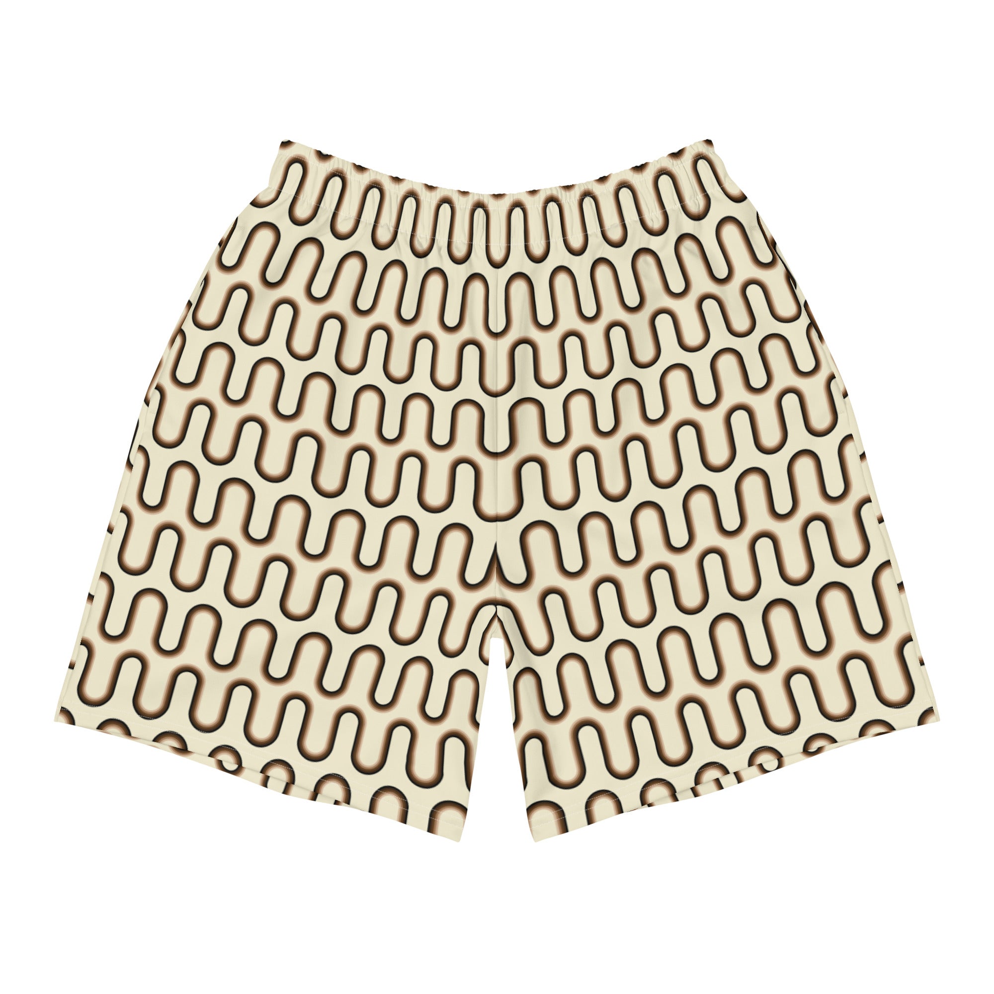 Choco Love Athletic Shorts: Cream