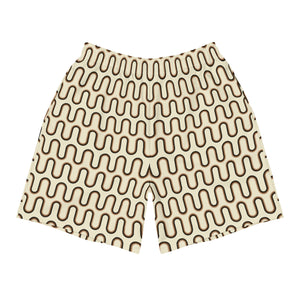 Choco Love Athletic Shorts: Cream