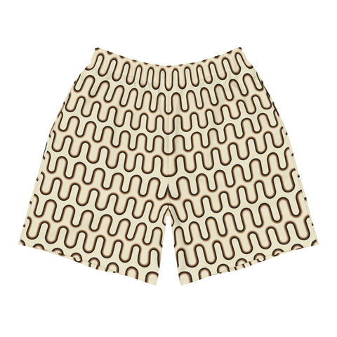 Choco Love Athletic Shorts: Cream