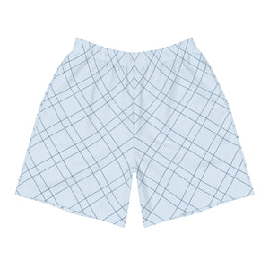 X-Ray Plaid Athletic Shorts: Lt Blue