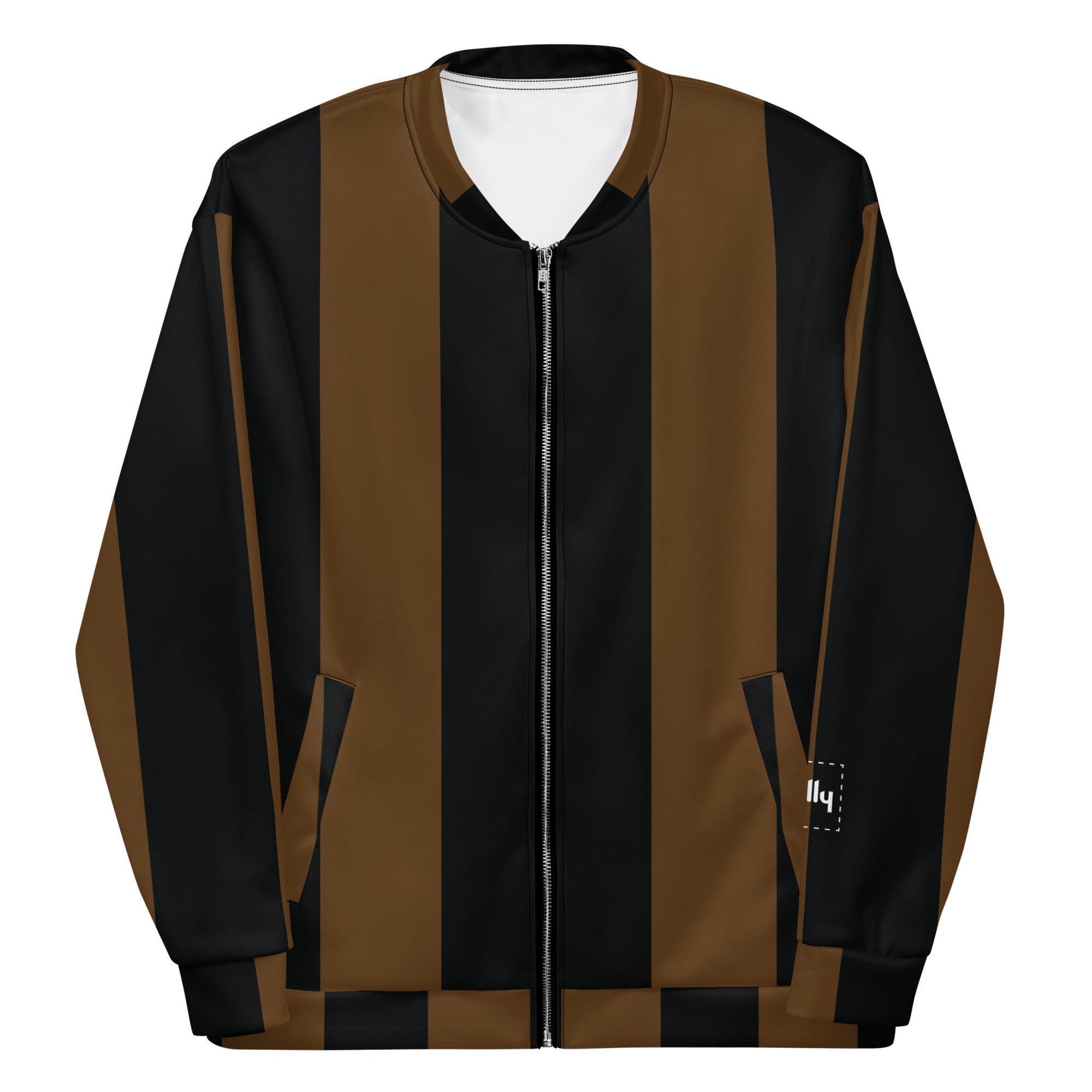 Chaqueta bomber Choco con rayas grandes