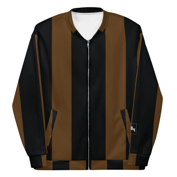 Chaqueta bomber Choco con rayas grandes