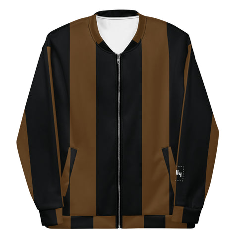 Chaqueta bomber Choco con rayas grandes