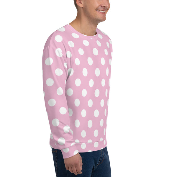 B____ Pink Dot Sweatshirt: Lt Pink
