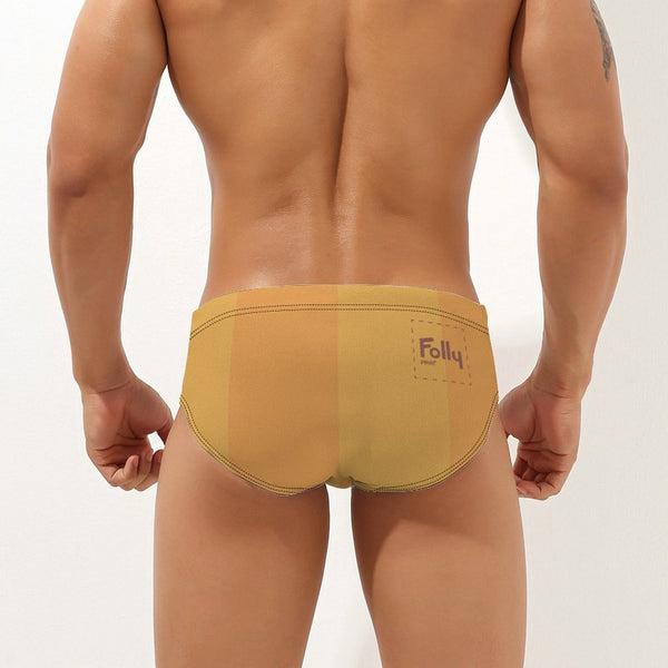 Big Stripe Speedo: Gold