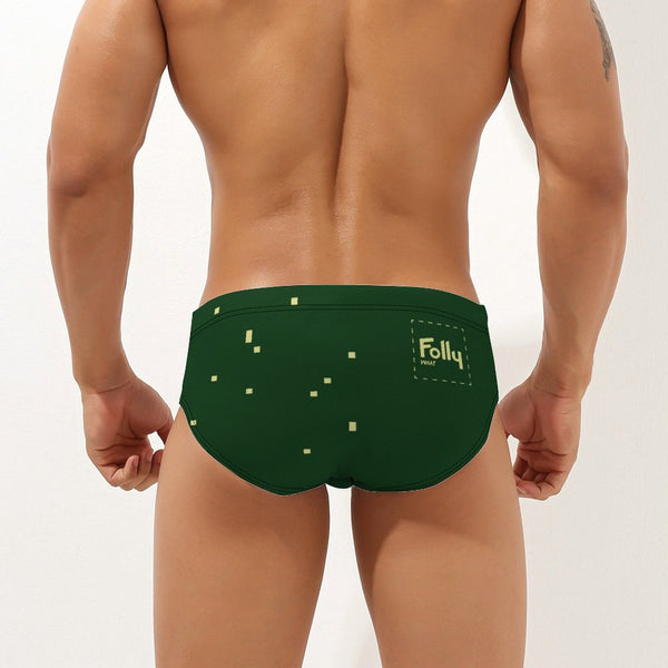 8 Bit Beetle Speedo: Forest / Yellow