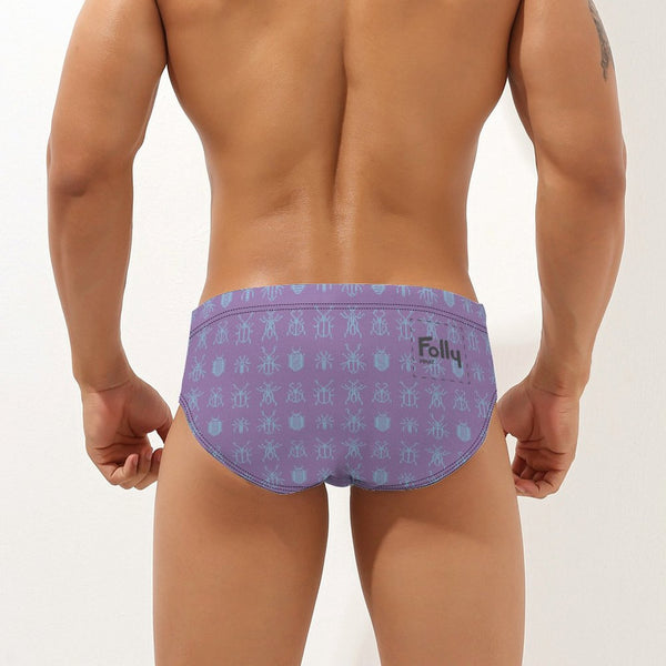 8 Bit Bugs Speedo; Washed Purple / Ice
