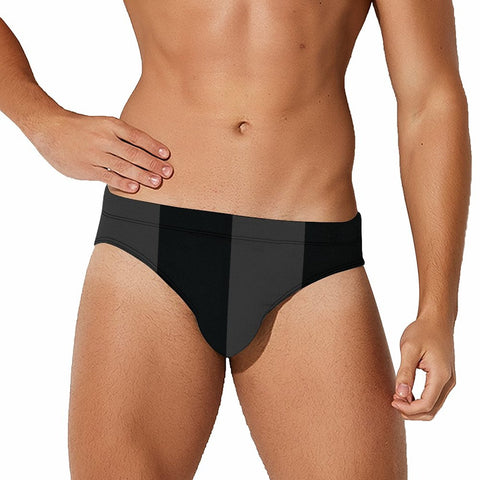 Big Stripe Speedo: Black