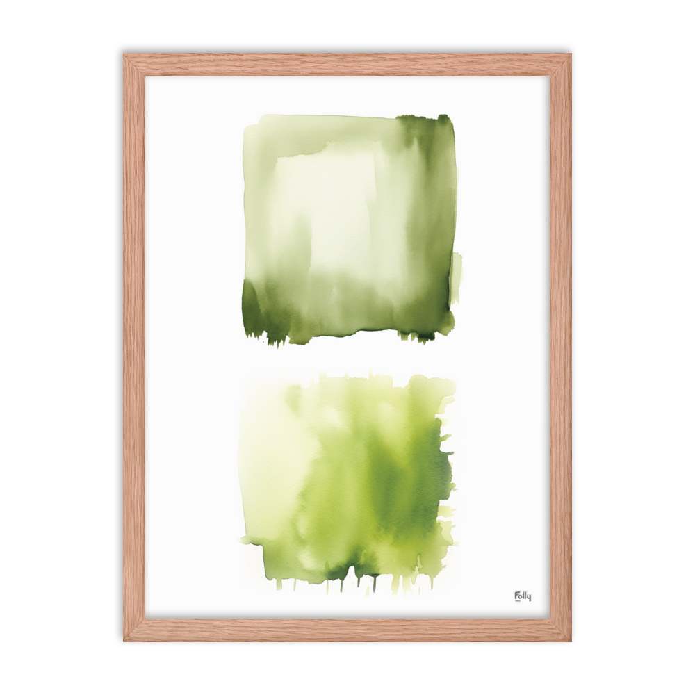 Watercolor  Wallow 18x24 / Green