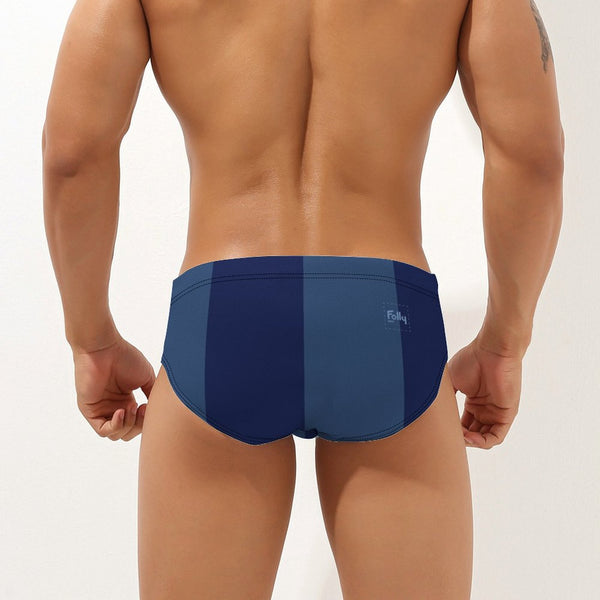 Big Stripe Speedo: Navy