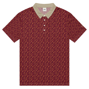 Bedrock Camo Polo: Oxblood