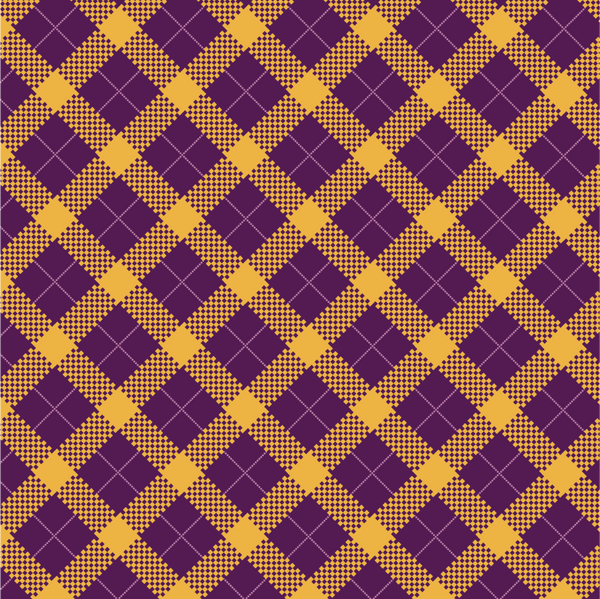 Retro Plaid Bike Shorts: Grape