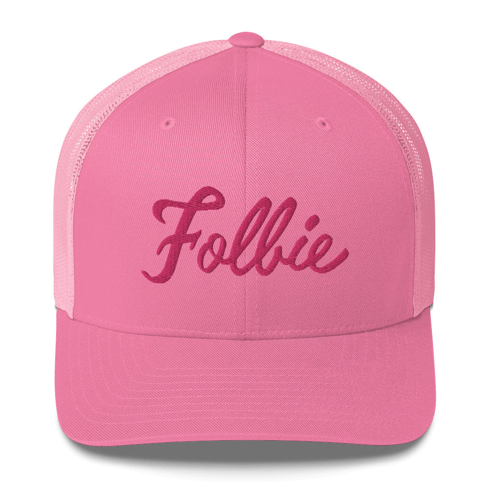 Folbie Trucker Hat: B____ Pink