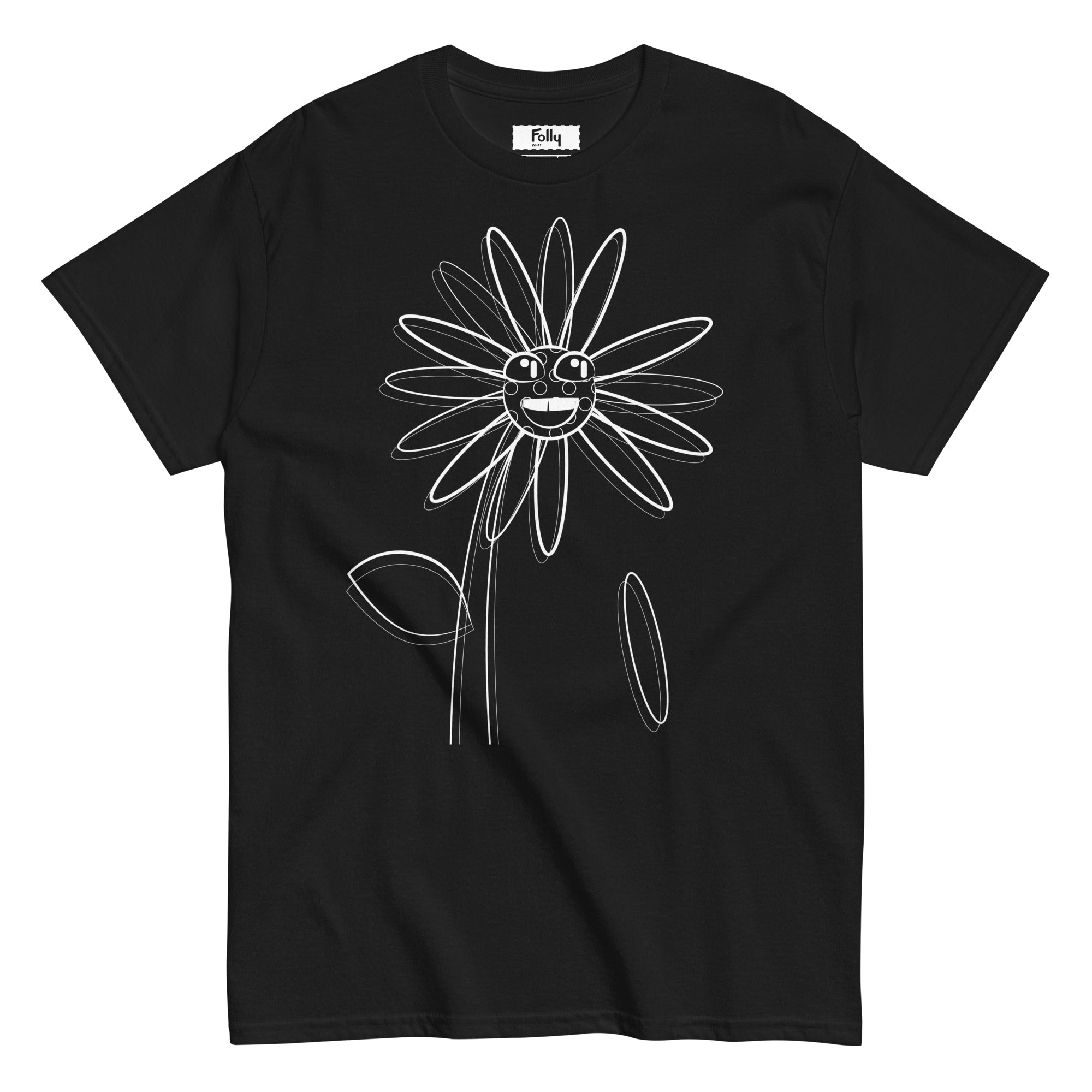 Delirious Flower T-shirt: Black