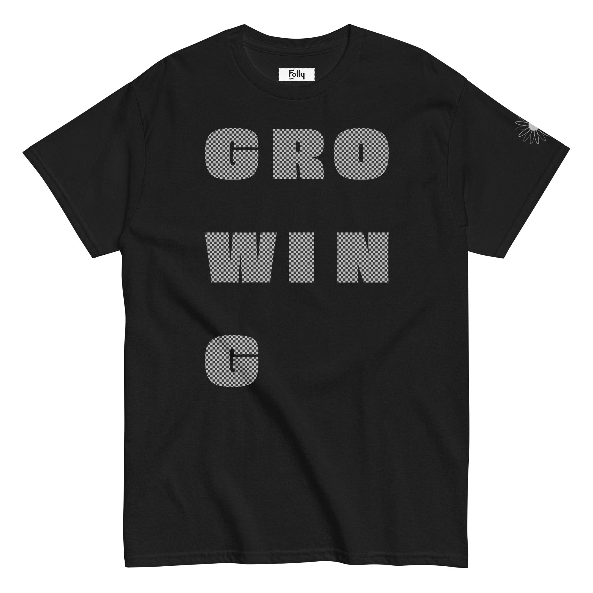 Growing T-shirt: Black Check