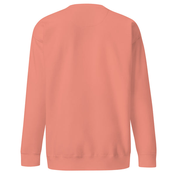 Flower Scribbles Embroidered Sweatshirt: Washed Pink