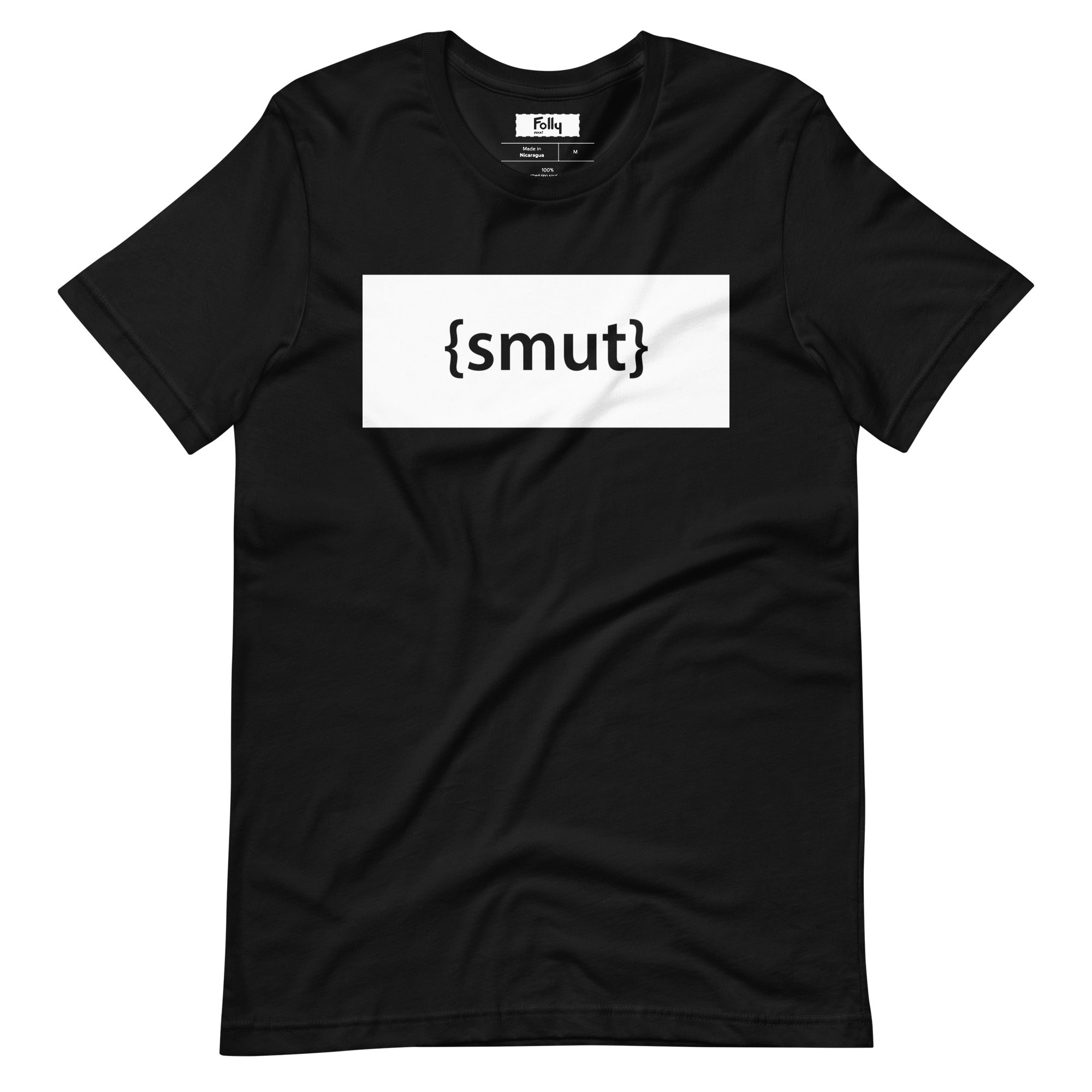 Camiseta Smut: Negro/Blanco