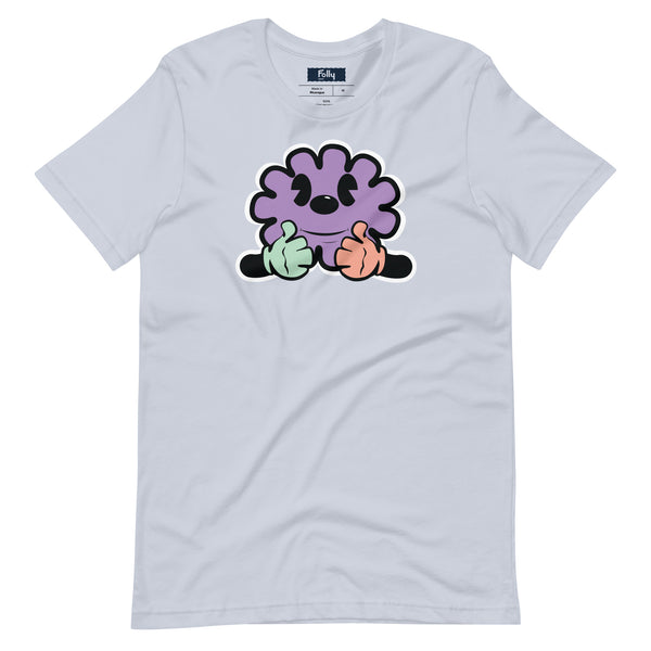 Camiseta Hairball Thumbs Up: Azul claro