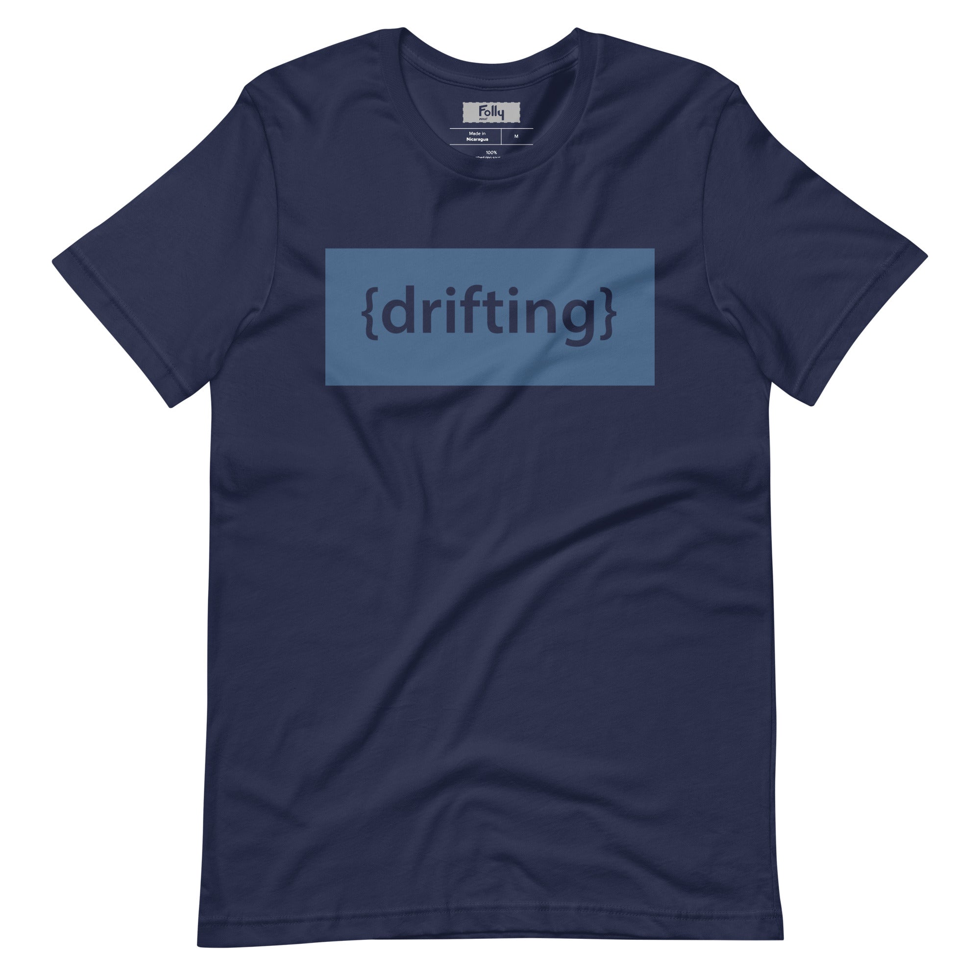 Camiseta Drifting: Azul Marino/Azul