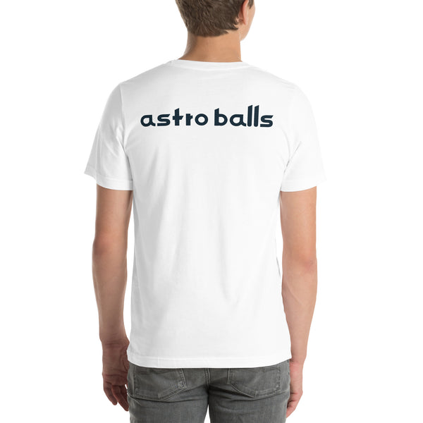 T-shirt cochon Astro Balls : blanc