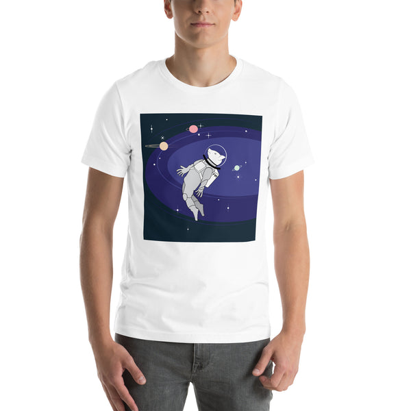 Camiseta Astro Balls Pig: Blanca