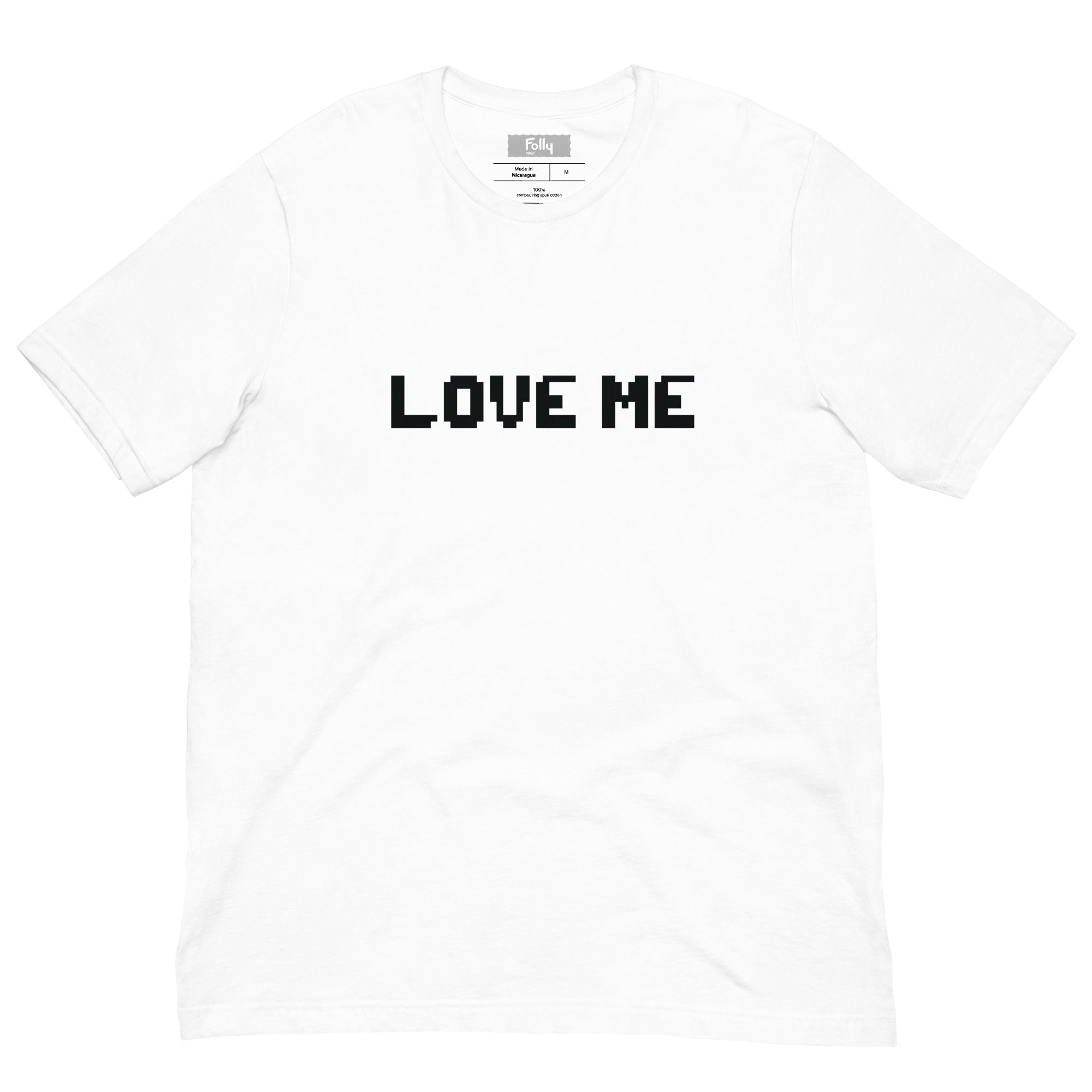 T-shirt Aime-moi : Blanc