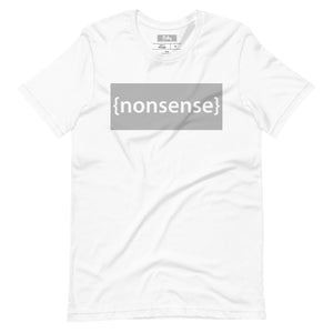 Nonsense T-Shirt: White/Navy