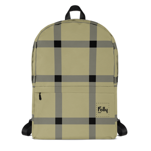 Big Plaid Backpack: Faded Olive