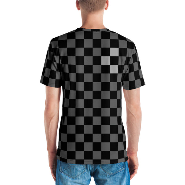 T-shirt Check Glitch : Noir