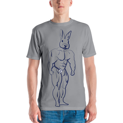 Jacked Rabbit T-shirt: Grey