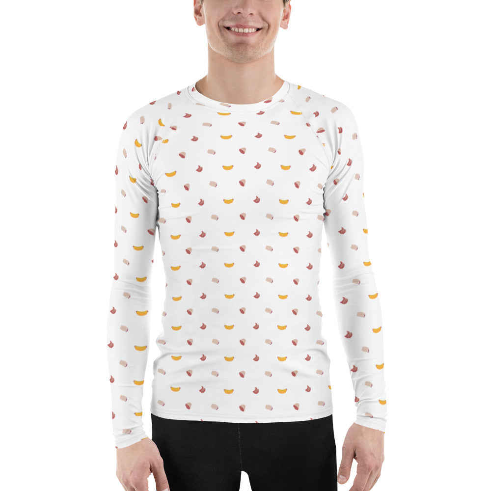 Meats Long Sleeve Athletic T-shirt: White