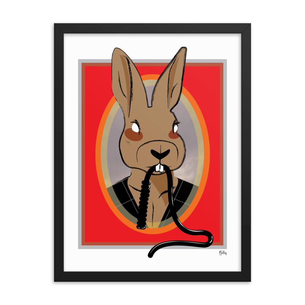 Bad Bunny 18x24: Rouge - Noir