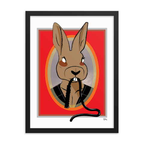 Bad Bunny 18x24: Rouge - Noir