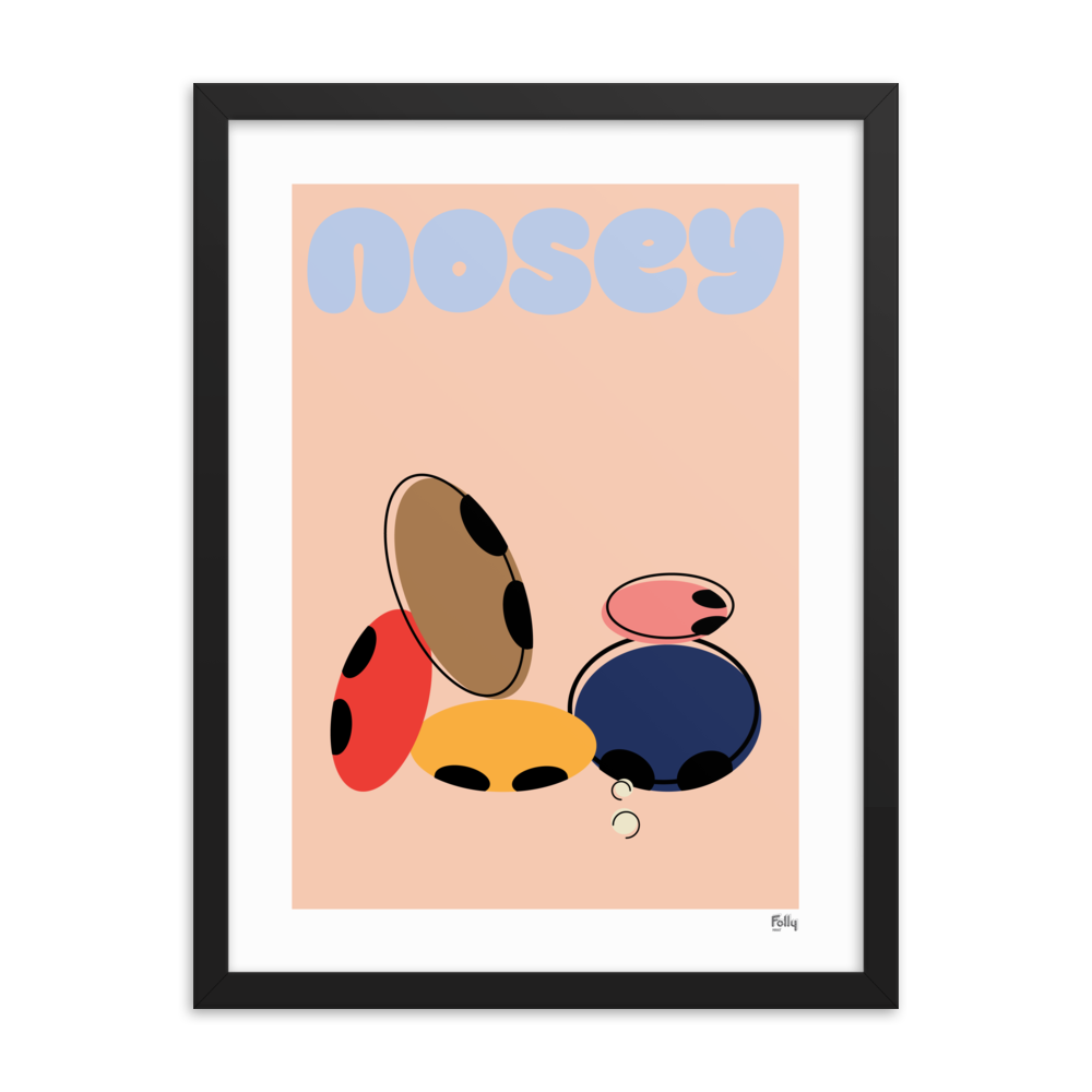 Nose for Nosey 18x24: Peach